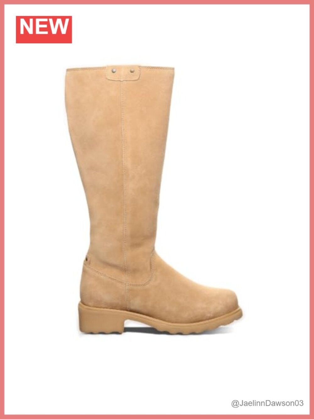 Womens Knee High Suede Winter Boots with Sherpa Lining